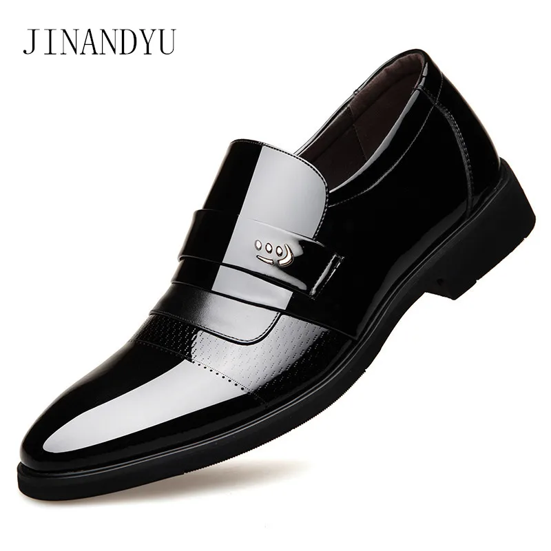 

Height Increased Classic Dress Shoes Men Patent Leather Formal Shoes Men Office Oxford Shoes for Men loafers Chaussure Homme