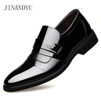 height increased classic dress shoes men patent leather formal shoes men office oxford shoes for men loafers chaussure homme