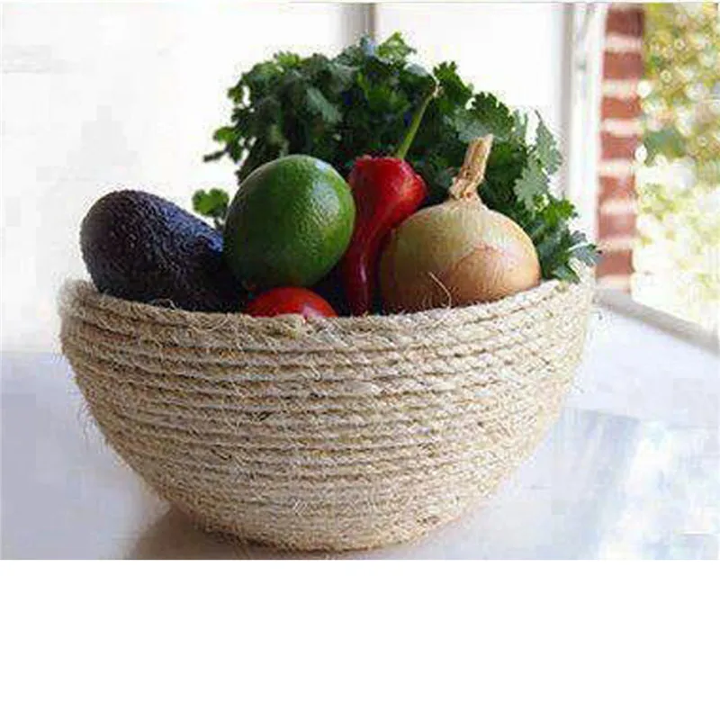 Плетеная веревка из пеньки 8 мм веревки натурального джута плетеный шнур 3 м-50 м