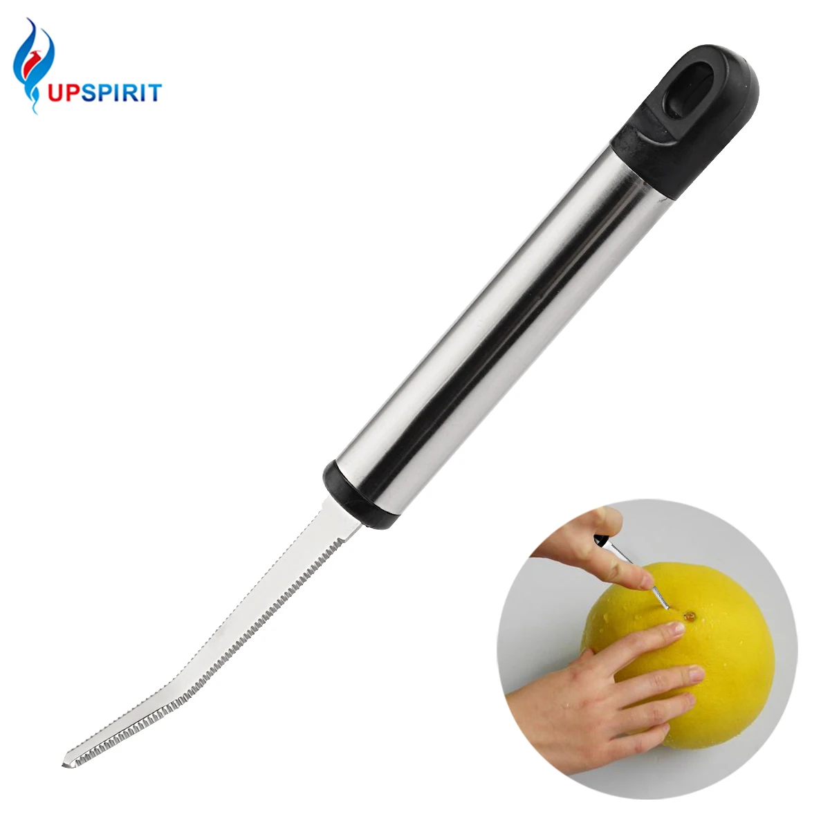 UPSPIRIT зубчатые Нержавеющая сталь нож для очистки цитрусовых 1 шт. два Класс