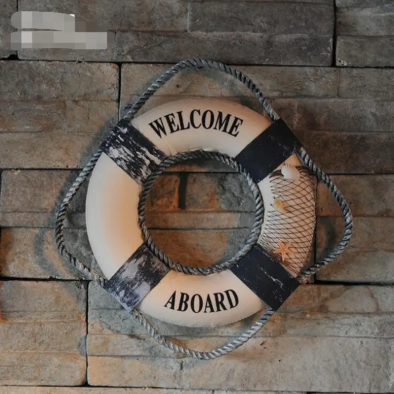 Promotion Studio Props Mediterranean Decorative Crafts Shell Fishing Net Life Buoy Hangings Home Decoration Accessories Modern | Дом и сад