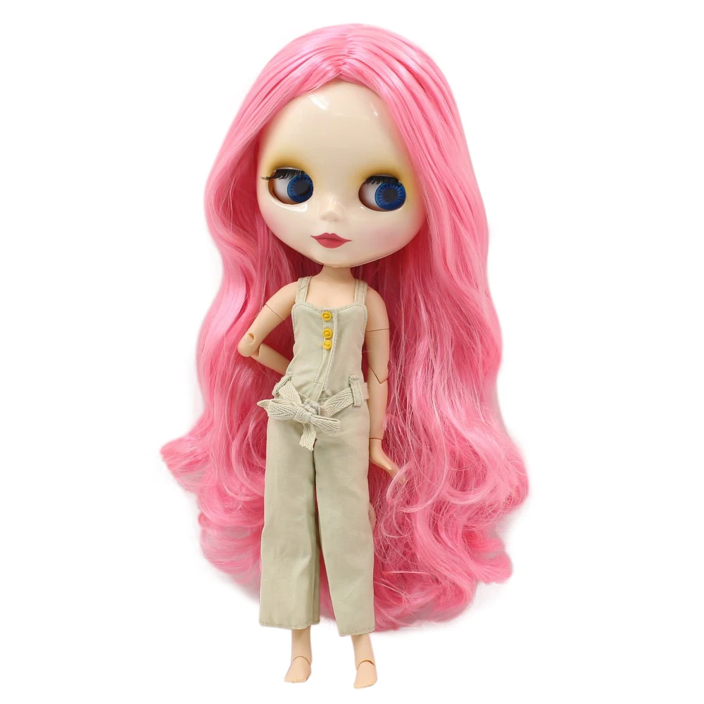 Ледяная кукла DBS Blyth 1/6 bjd розовый шарнир для волос блестящая игрушка лица белая