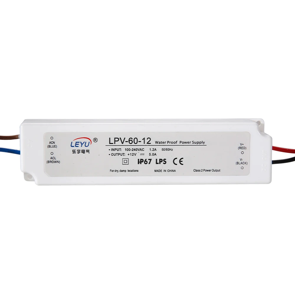 Энергоемкость IP67 CE низкая цена водонепроницаемый светодиодный драйвер 5v 8a