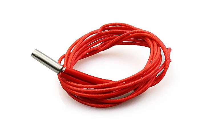 

High quality 5pcs Single-head Electric Heating Tube 1.5M Stainless Steel Heating Tube 24V 40W for A8PLUS 3D Printer accessories