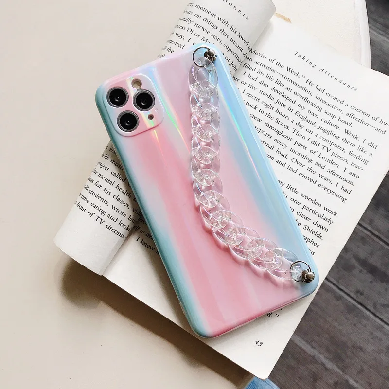 

New Rainbow Cloud Laser Mobile Phone Case for IPhone 11 12 Pro Max X XS XR XSMAX 7 8 Plus Protective Phone Cover