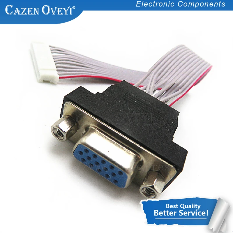 1 шт./лот 12P a 15 p vga femmina d-sub adattatore pin vga connettore lunghezza 150 мм cavo corto для ЖК-светодиодов diy