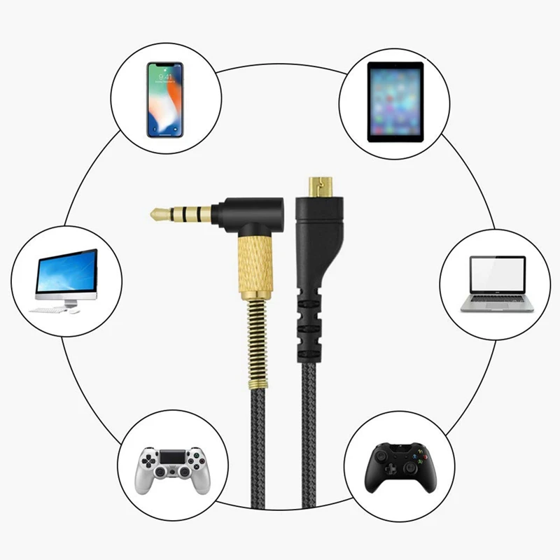 Лучшие предложения Замена аудио шнур для гарнитуры SteelSeries Arctis 7 5 Redmi 3 Pro