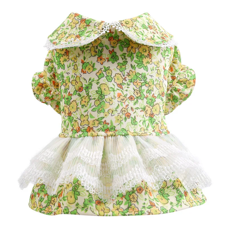 

Summer Pet Princess Dresses for Small Dogs Cats Sweet Floral Dog Cat Dress Skirt Chihuahua Kedi Clothes Puppy Clothing Costume