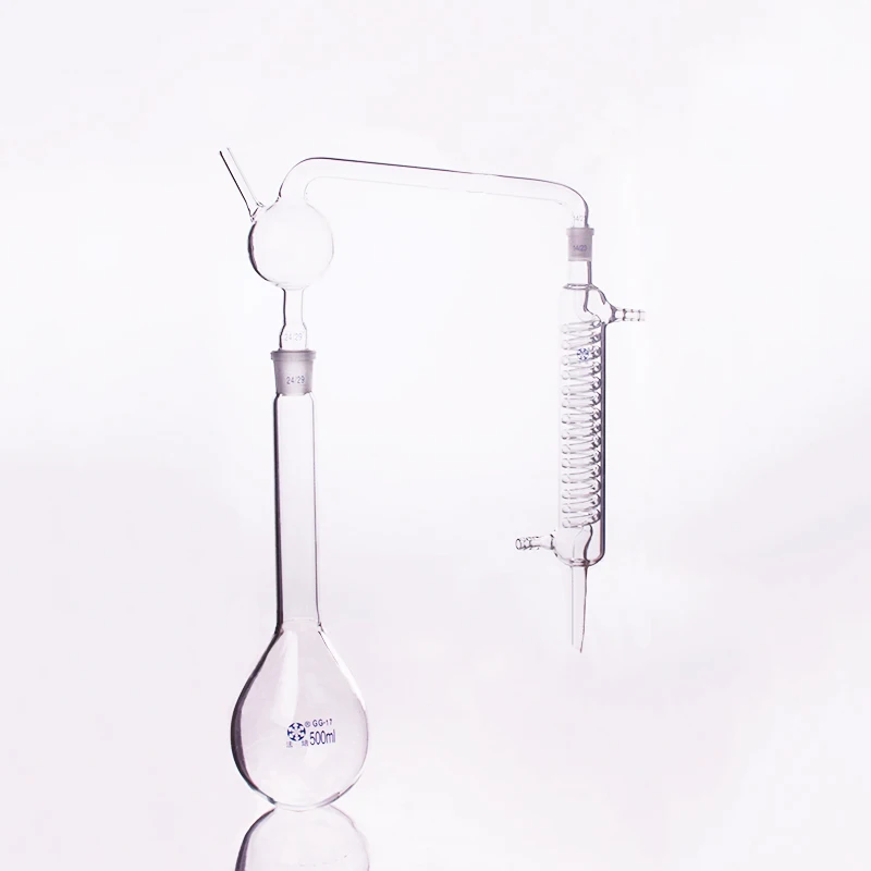 Аппарат для дистилляции в форме баклажана емкость колбы 250 мл/500 мл/1000 мл Змеиный