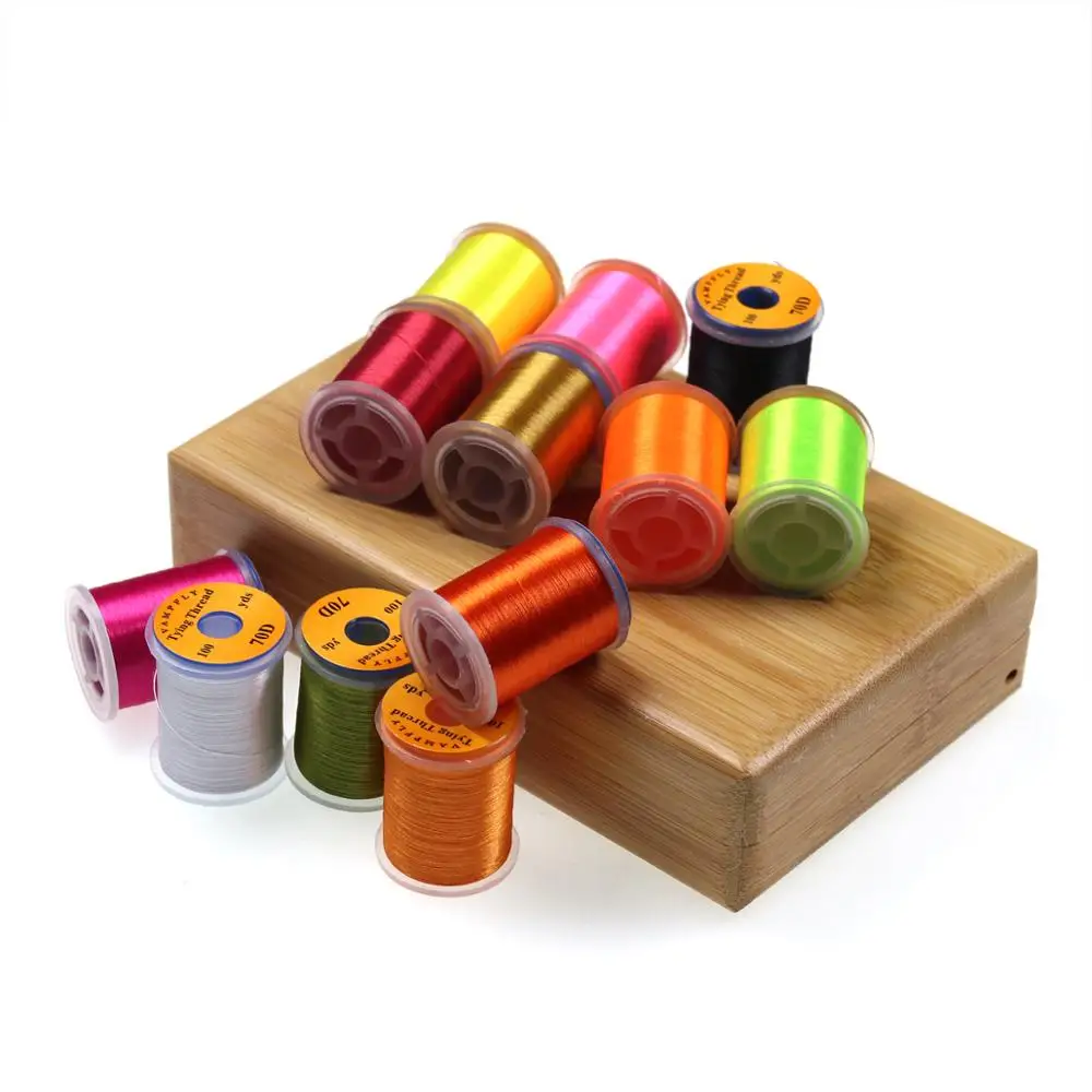 Нитки для вязки нахлыстом Bimoo 12 шт./компл. 70D ловли размер 14-22 | Спорт и развлечения