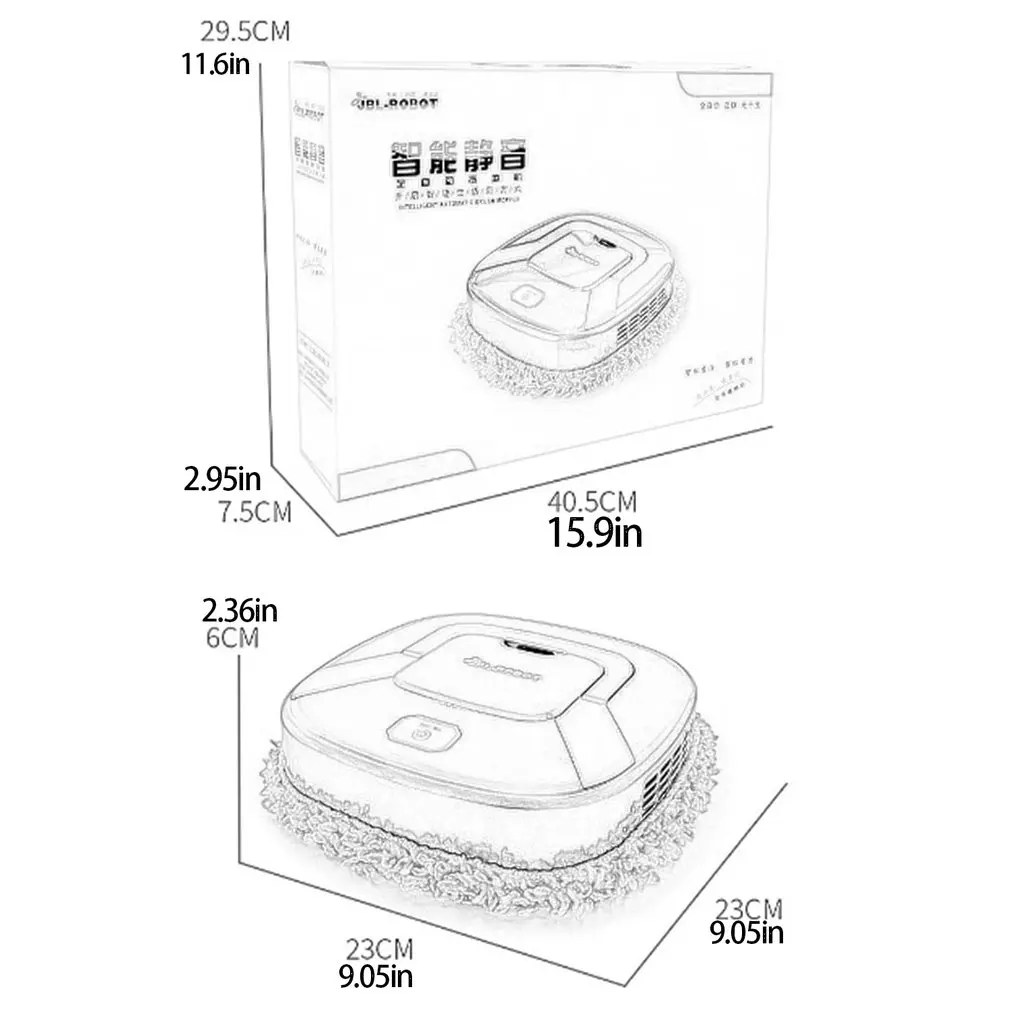 

Ultraviolet Sweeper Wet And Dry Dual Use Smart Home UV Disinfection Sterilization Sweeper With Two Mops