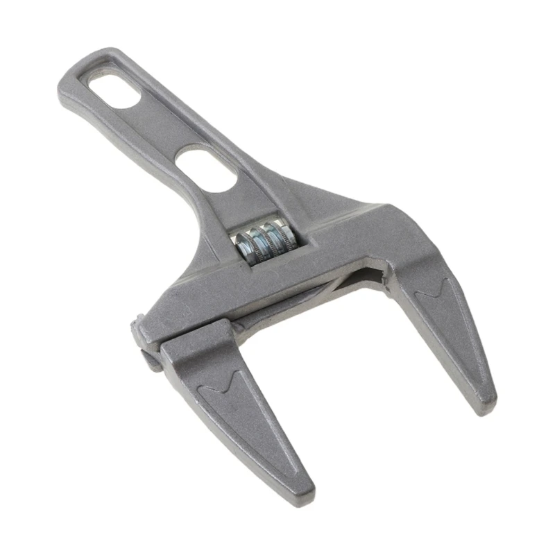 

Short Shank Large Opening Bathroom Wrench Tool Aluminum Alloy Adjustable Spanner Dropshipping