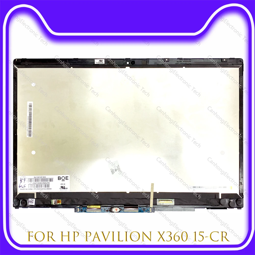 ЖК дисплей с сенсорным дигитайзером экран для hp pavilion x360 15 cr cr0004tu сменная деталь в