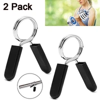 2 pack barbell spring collar clips exercise collars dumbbell clamps for weight fitness dumbbells bar weight lifting equipment