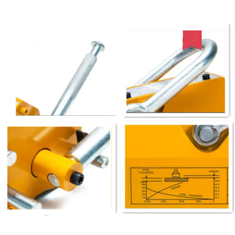 100/200/400/600 KG 1/2/3/5T portable permanent magnetic lifter crane metal lifting tool steel sheet magnet | Инструменты