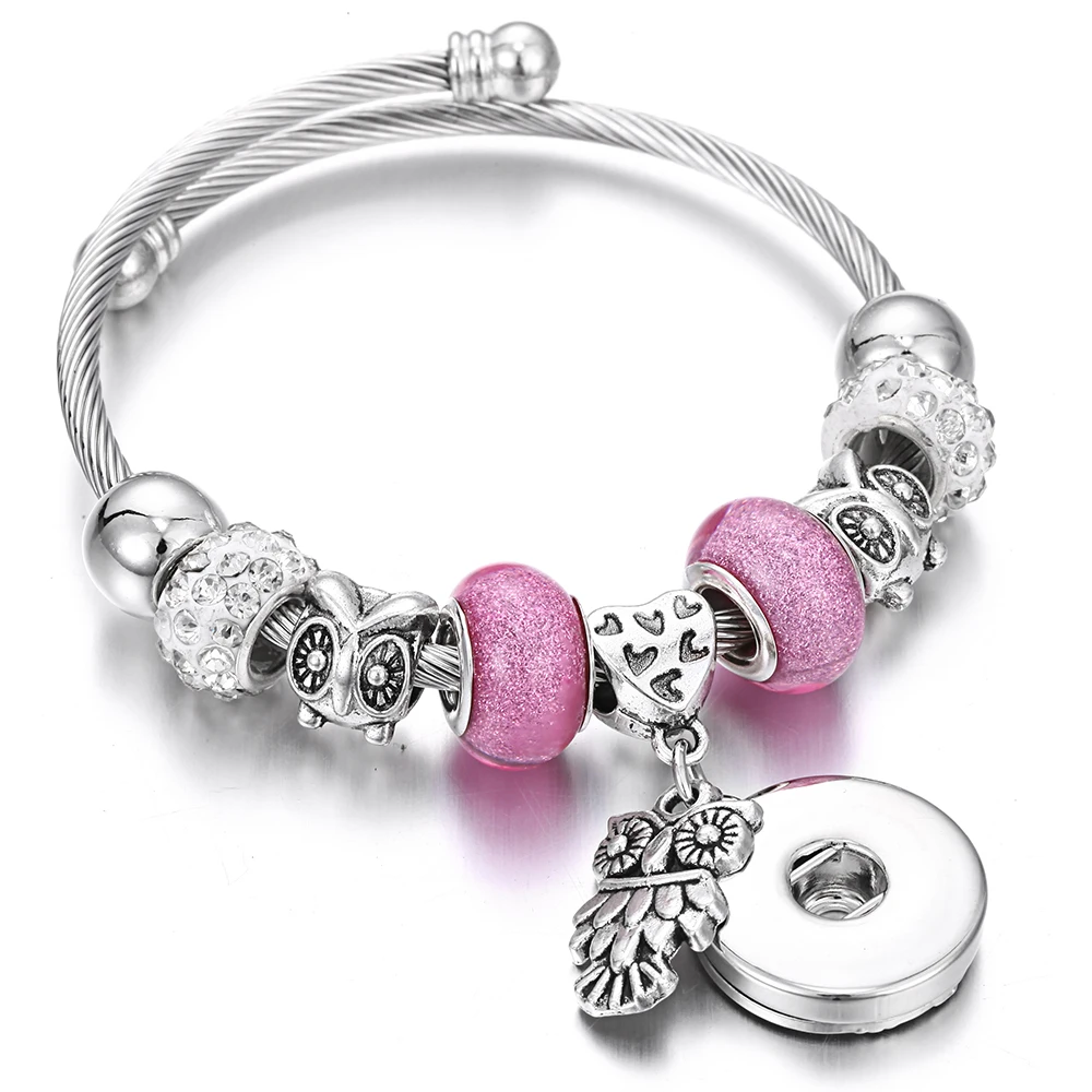 Новинка Металлический Браслет-манжета на застежке с бусинами размер 18 мм |