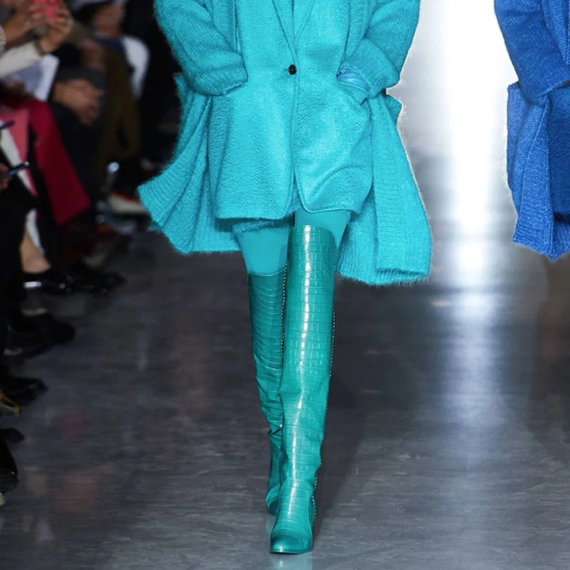 

KemeKiss Western Style Over The Knee High Boots For Women Brand Show Women Shoes Party Club Dance Female Footwear Size 34-43