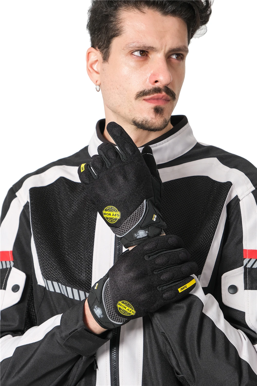 Летние мотоциклетные перчатки для мужчин с закрытыми пальцами женские гоночные