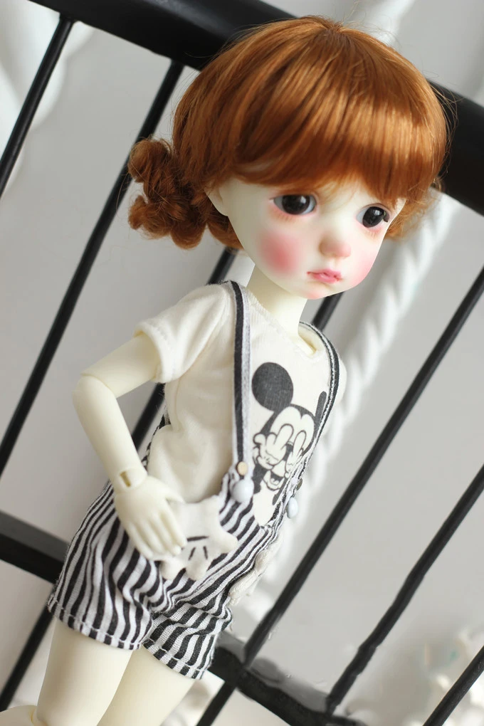 Bybrana 1 шт. bjd парик 1/3 1/4 1/6 1/8 имитация мохера цветок плетение