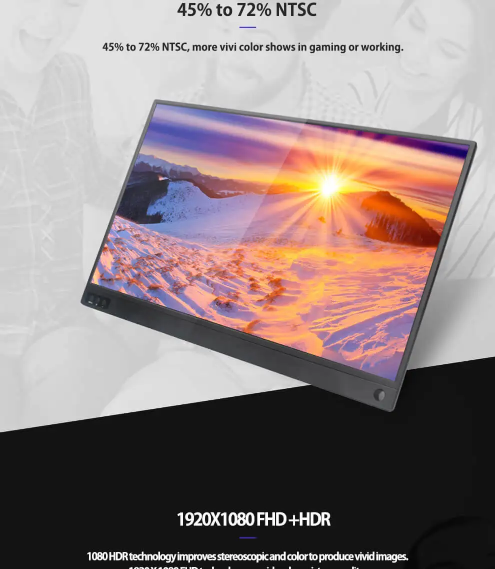 15,6 дюймовый сенсорный портативный монитор USB C HDMI монитор с сенсорным экраном для samsung DEX, huawei EMUI, ноутбука, переключателя, PS4