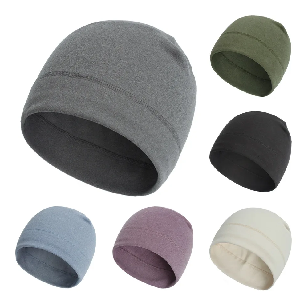 

1 Set Winter Unisex hat Scarf Warm Breathable Fleece Hat Windproof Neck Protection Cap Skullies multi-function Neck Cover Cap