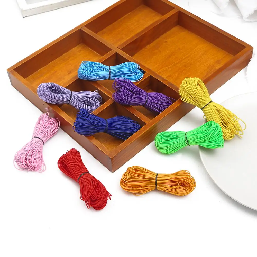 

25meters 1mm Colorful Beading Elastic Stretch Cord Beads Thread String Strap Rope For Diy Bracelet Jewelry Making Accessories