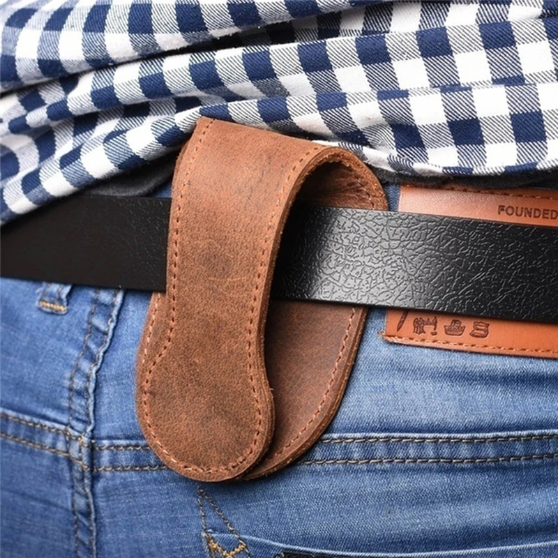 Маленький кошелек для мелочи в стиле ретро Мужской винтажный с ремнем мужчин