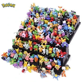 24/48/72/96/120/144 adet Pokemon figürleri oyuncaklar Kawaii Pikachu Mini bebek koleksiyonu oyuncak modeli çocuklar yılbaşı hediyeleri seti