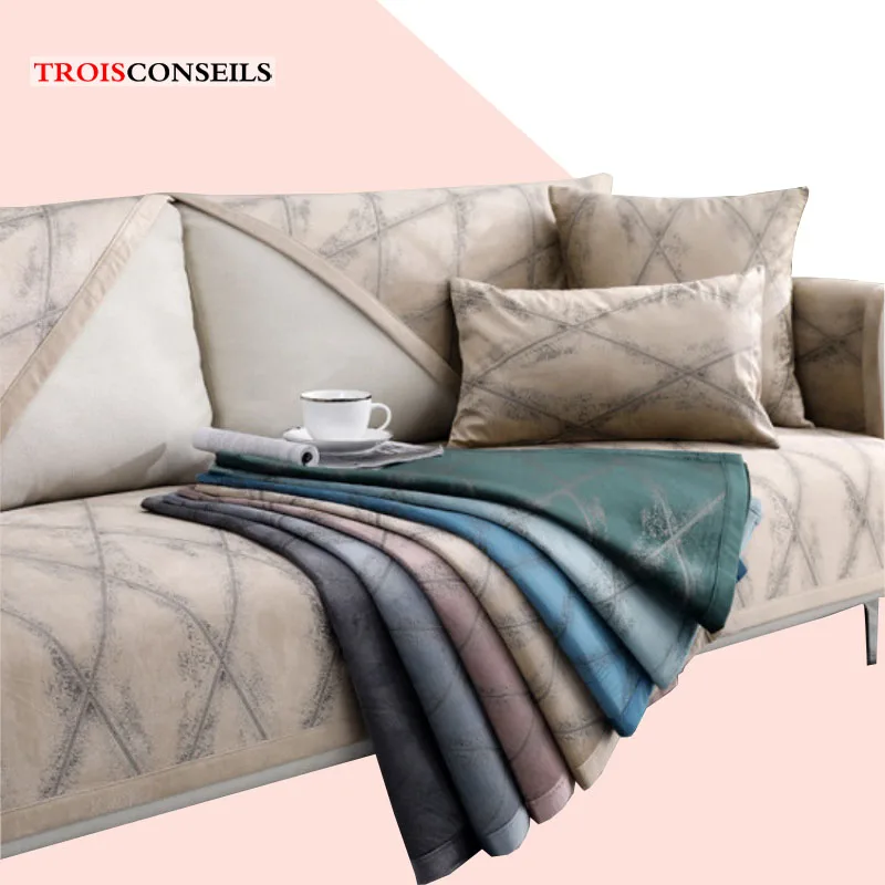 

Modern Sofa Cushion Cover Non-slip Sofa Slipcover Couch Cover for Seasons Universal 1/2/3/4-seater Sofa Covers for Living Room