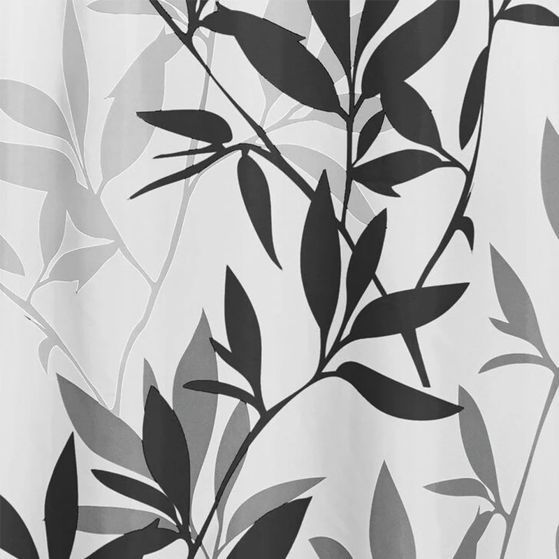 

Bath Curtain Green Leaves Printed Shower Curtains Waterproof Curtains for Bathroom Home Decor Set for Bathroom Firanki Tende