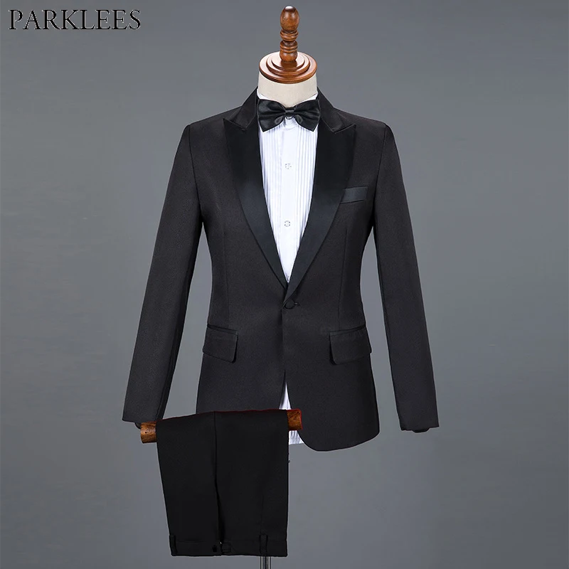 

Mens Black Wedding Dress Tuxedo Classic Solid Men Suit Set 2 Piece Men Slim Fit Suits Mens Formal Business Suit with Pant Hombre