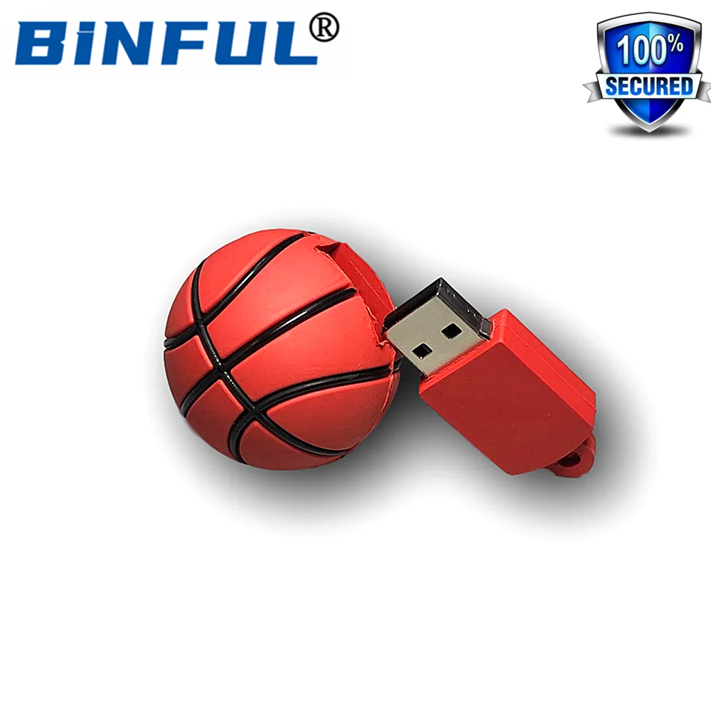 BINFUL Sports Series Мультфильм Баскетбол USB флэш накопитель мультфильм 4 ГБ 8 16 32 64 128 256