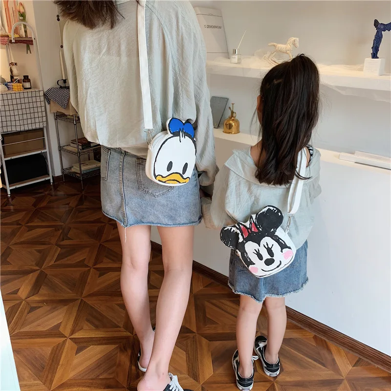 Детская Холщовая Сумка Disney с Микки Маусом мессенджер для девочек и мальчиков