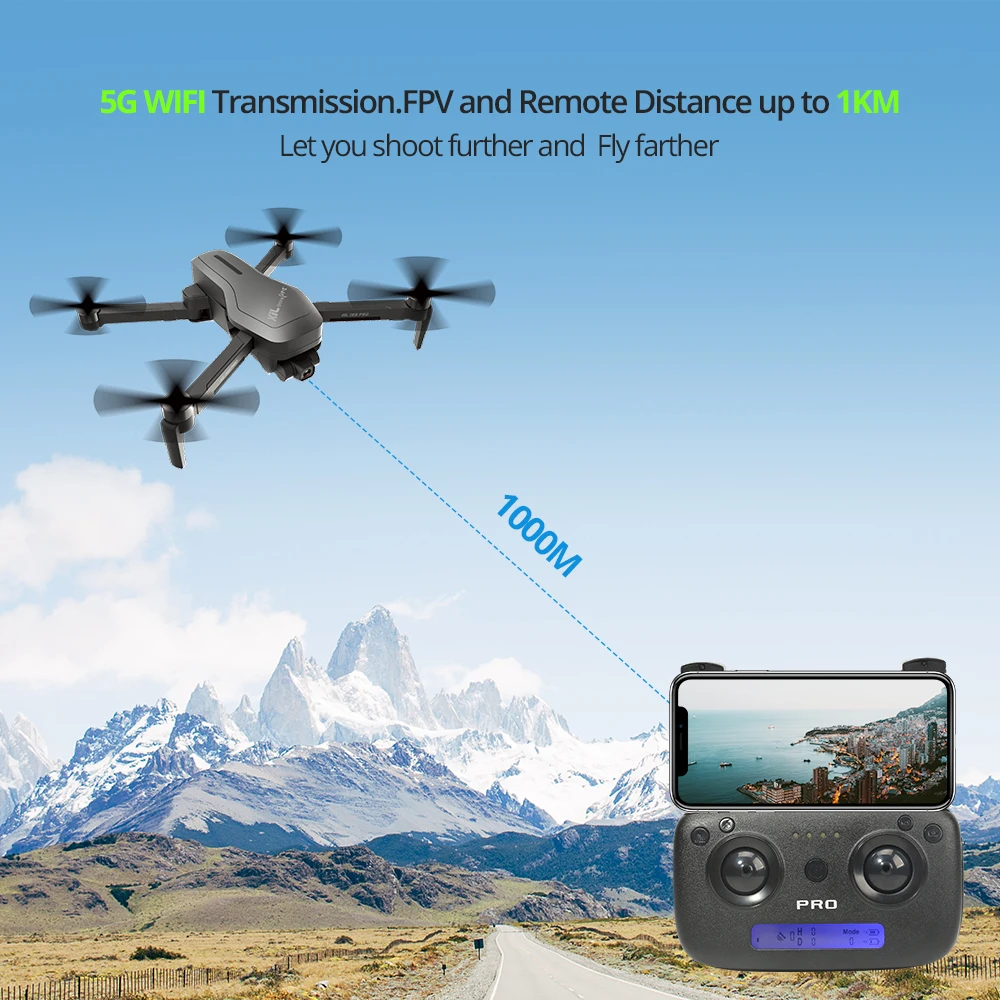 

4k camera HS470 GPS drone profesional Brushless 4K FHD 5G 1000M WIFI RC Dron Quadcopter with 2 Axis anti-shake Gimbal