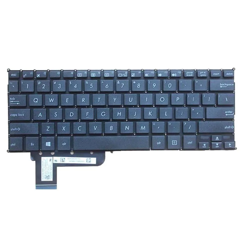 Английская клавиатура для ноутбуков ASUS X201 X201E S200 S200E x202e Q200 Q200E белая/черная|keyboard for
