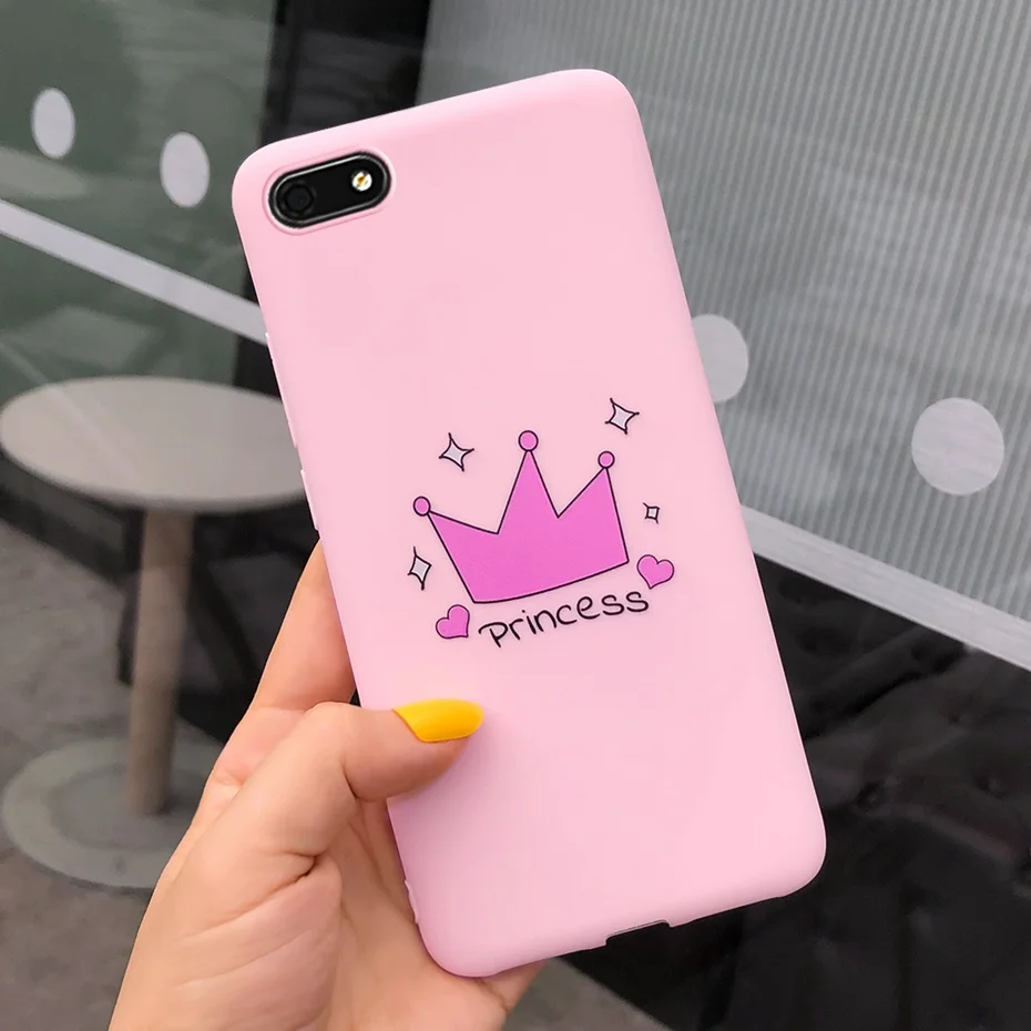 Чехол для huawei Y5 чехол huawei Y5 Lite DRA-LX5 мягкий цветной силиконовый чехол с рисунком для huawei Y5 Y 5 Prime чехол - Цвет: Красный