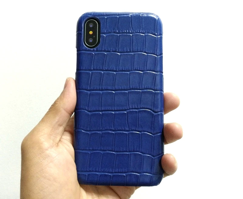 Solque чехол из натуральной кожи для iPhone X XS MAX XR 7 8 Plus настоящий кожаный чехол для мобильного телефона роскошный крокодил тонкий Чехол