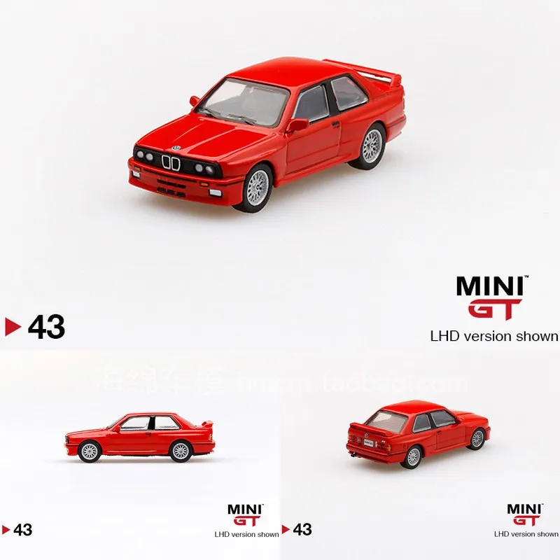 

TSM MINI GT 1:64 BMW M3 E30 #43 LHD VESION коллекция литья под давлением модели автомобилей из сплава игрушки