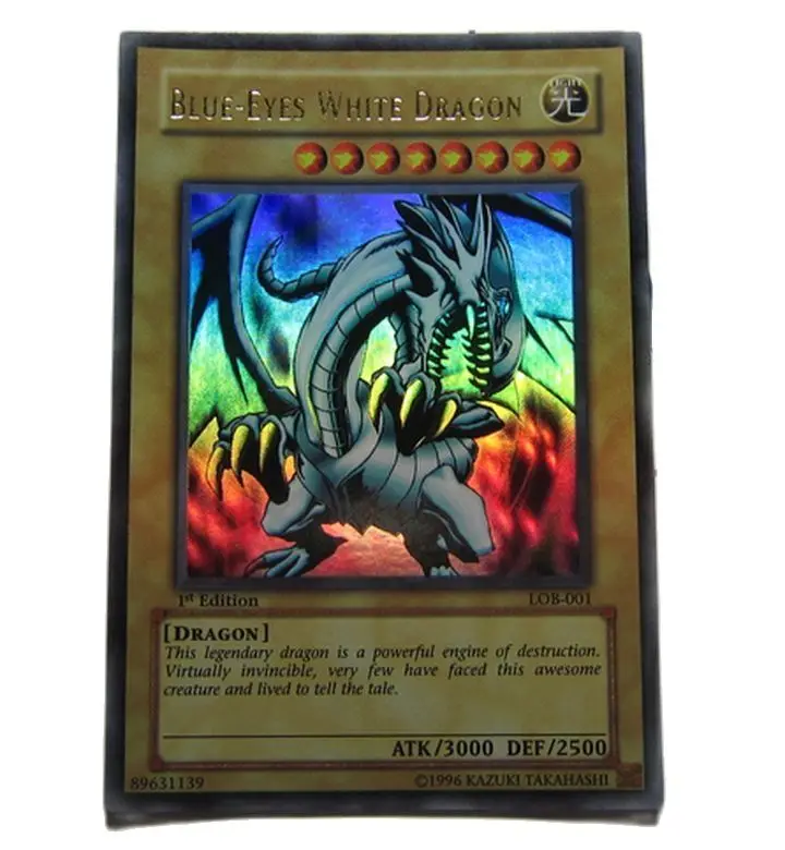 

Yu-Gi-Oh DIY Special Production Blue Eyes White Dragon LOB-001 Hobby Collection Card