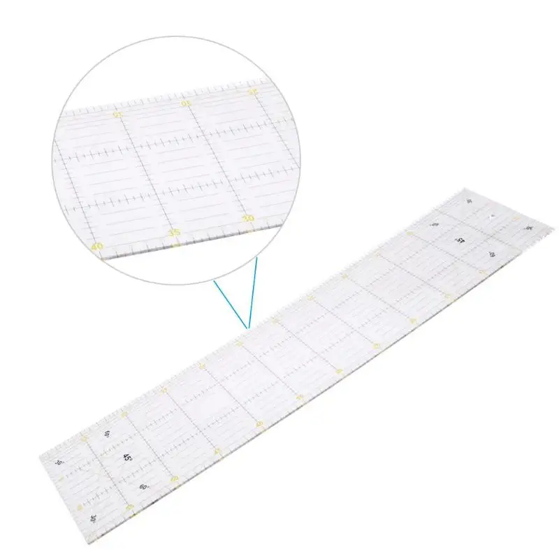 Линейка акриловая для квилтинга сделай сам 60 х15 см 1 шт.|Швейные инструменты и