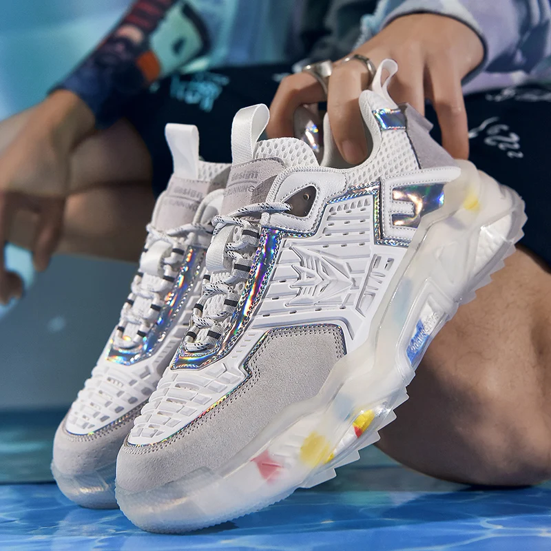

2021 Fashion Men Sport Shoes Breathable Street Style Man Chunky Sneakers Spring Comfortable Men's Casual Shoes Running Jogging