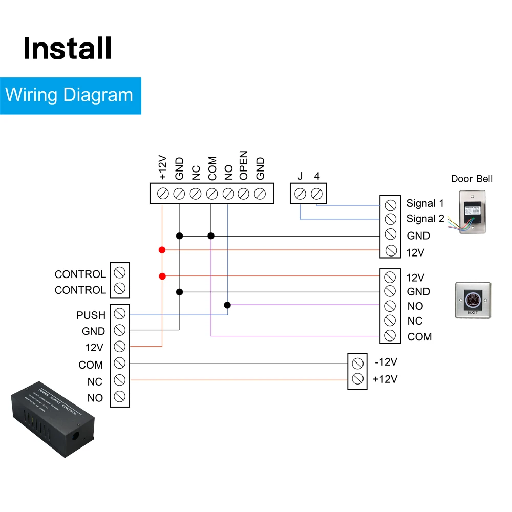 Door Access Control System Power Supply Switch 3A DC 12V True Copper Coil | Безопасность и защита