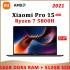 Ноутбук Xiaomi Mi Notebook Pro 15 2022 Ryzen Edition AMD Ryzen 7 5800H OLED дисплей 15,6 дюйма Win10 ноутбуки 16 Гб ОЗУ 512 ГБ SSD компьютер