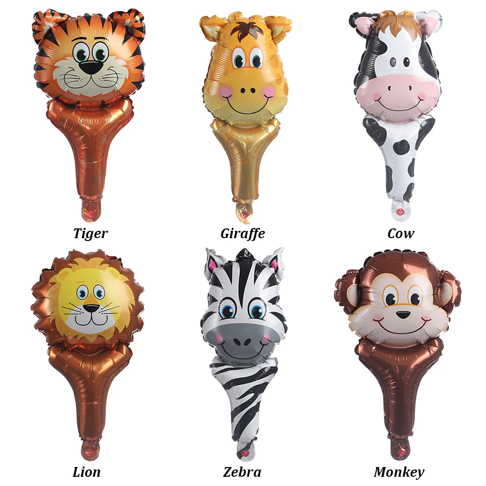 2/6 шт. надувные воздушные шары в виде головы животного|Воздушные и аксессуары| |