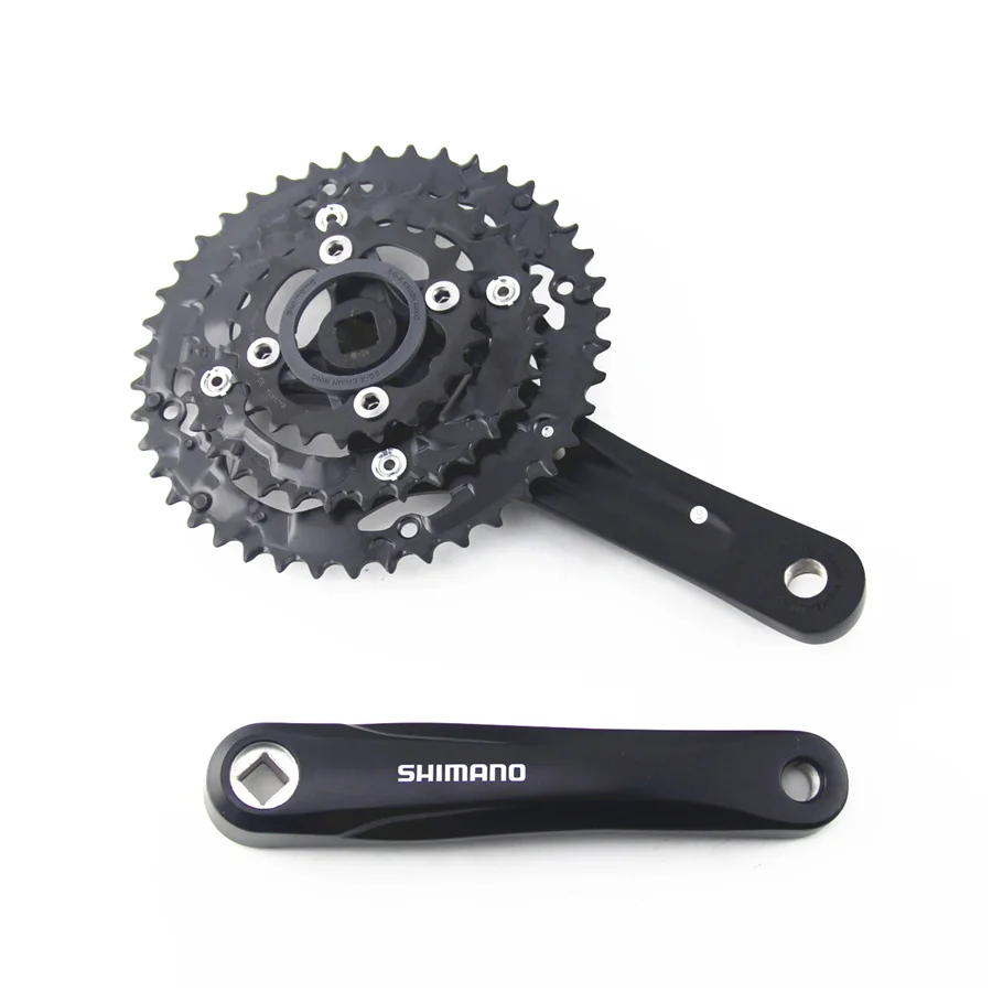 SHIMANO ACERA M361 диаметра окружности болтов (FC 3x8 speed 42 32 22T 170 мм 175 мм|Шатун и передняя