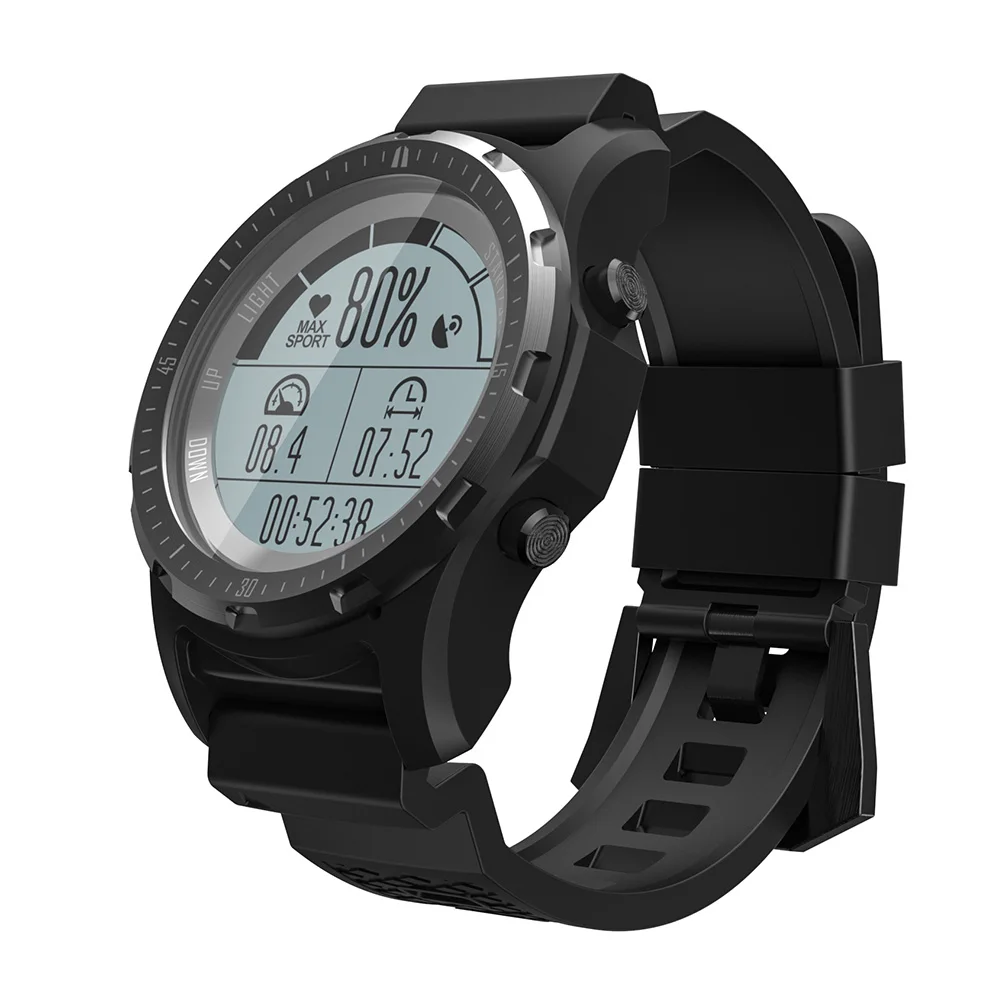 Черный Imosi Смарт-часы S966 Поддержка G-датчик GPS Smart уведомления спортивный режим наручные смарт-телефон для ios и Android PK S928 - Цвет: Черный