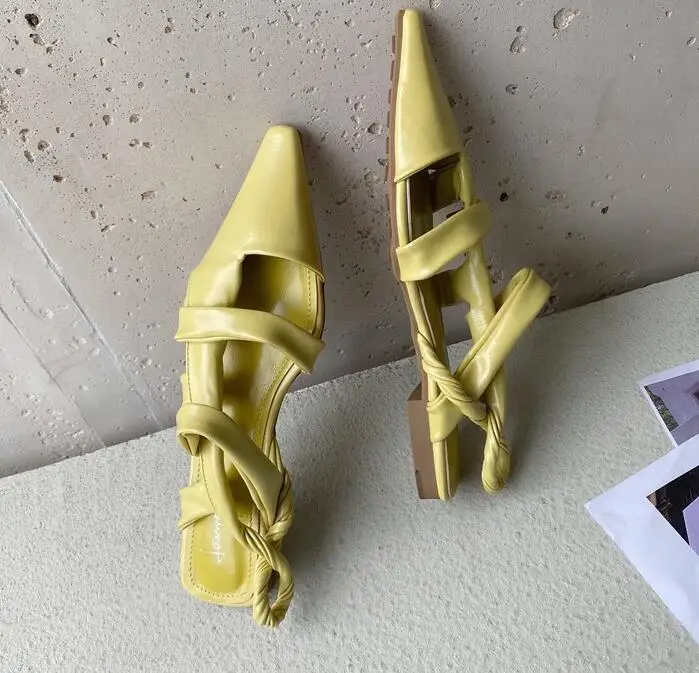 

Flat Sandal Shoe Suit Female Beige Soft Shallow Mouth Summer Heels Square Toe 2021 Women's Without Fashion Black Closed Comfort