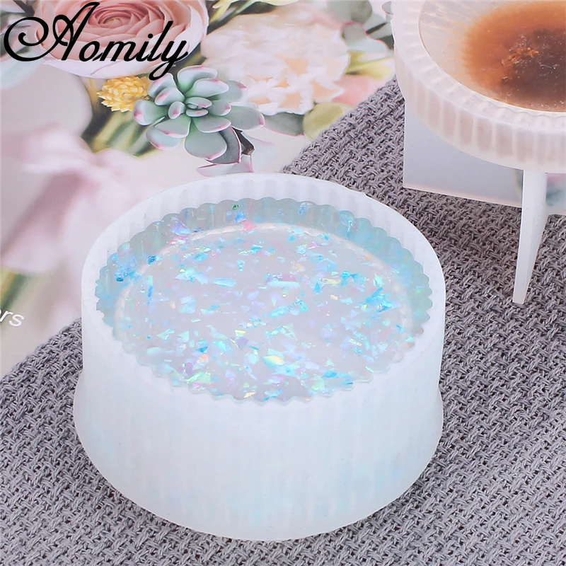 Aomily Storage Box Crystal Epoxy Silicone Mould Resin Jewelry Making Cosmetic Tools Hand Craft Cake Mold | Дом и сад