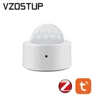 Мини датчик движения Tuya ZigBee, инфракрасный детектор человеческого тела, Wi-Fi, совместим с Alexa
