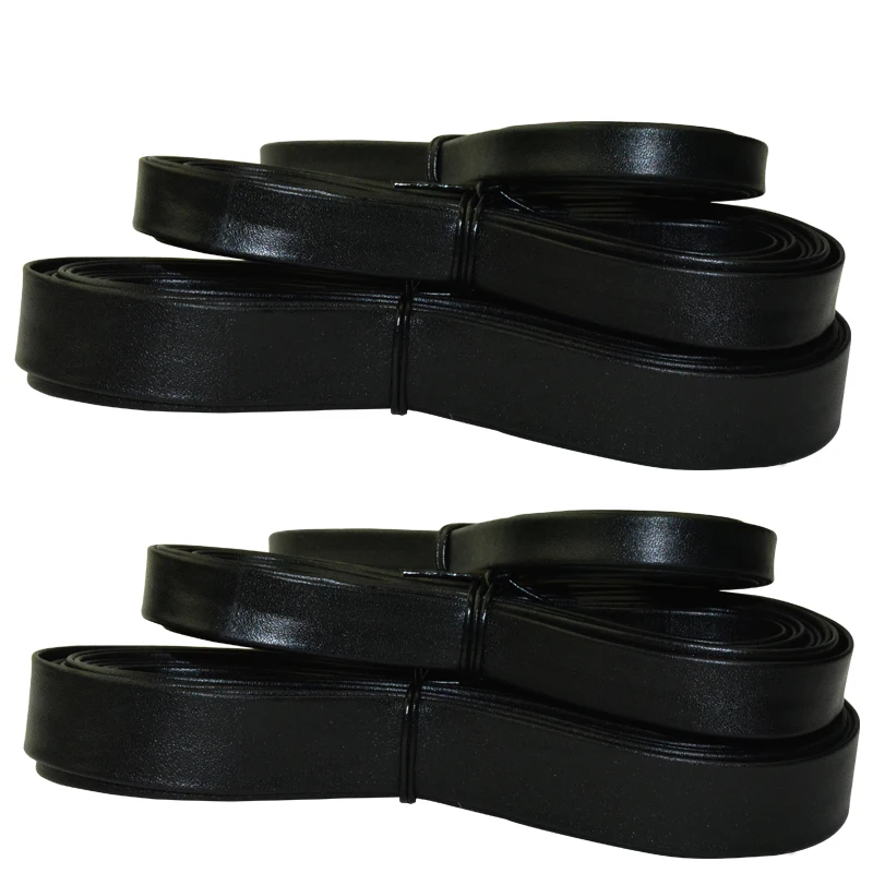 Двухслойная лента из черной воловьей кожи светильник ний ремень с декоративным